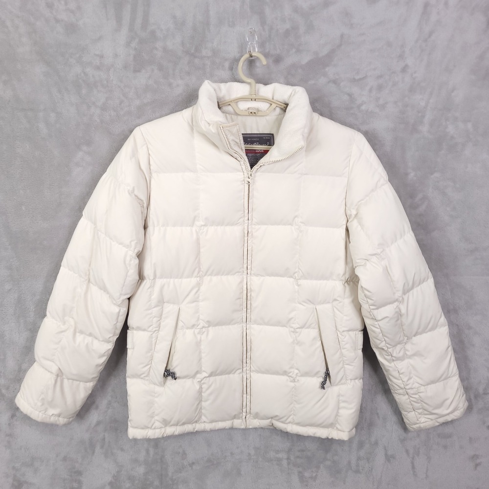 Eddie Bauer Women Jacket XS Goose Down Puffer Weatheredge Winter Coat wool Blend